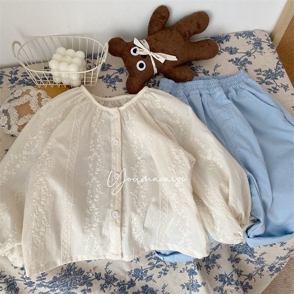 kids shirts tshirt spring 2023 girls' literary style full embroidery shirt children's clothing baby cotton crew neck 230327, White;black
kids shirts tshirt spring 2023 girls' literary style full embroidery shirt children's clothing baby cotton crew neck 230327, White;black