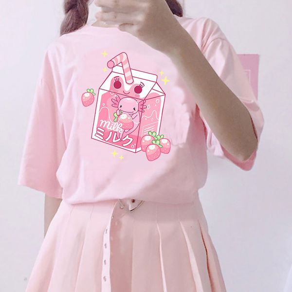 women's t-shirt axolotl pastel goth strawberry milk classic tshirts harajuku t-shirt summer t-shirts women harajuku cotton men sweatsh, White
women's t-shirt axolotl pastel goth strawberry milk classic tshirts harajuku t-shirt summer t-shirts women harajuku cotton men sweatsh, White