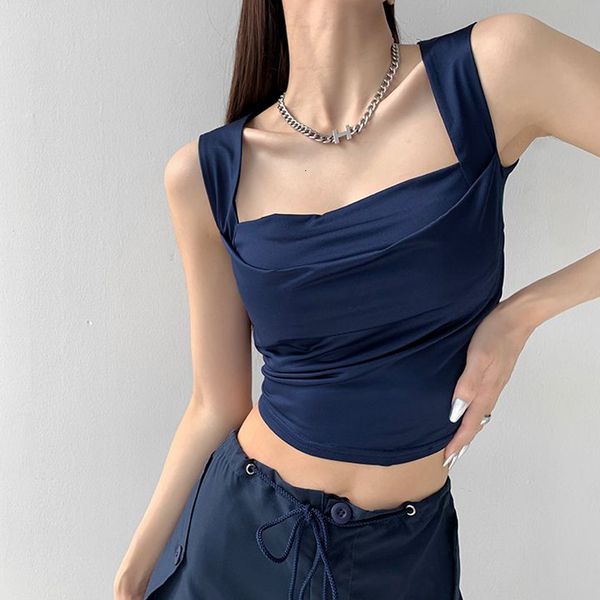 camisoles tanks european american y2k tank women summer square neck solid color folds sleeveless cropped fashion 230327, Black;white
camisoles tanks european american y2k tank women summer square neck solid color folds sleeveless cropped fashion 230327, Black;white