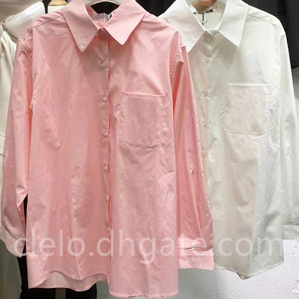 fashion embroidery women's shirt with logo polo collar long sleeve blouse white pink sml
fashion embroidery women's shirt with logo polo collar long sleeve blouse white pink sml