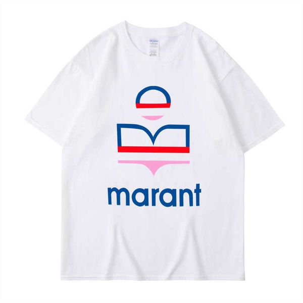 2023 new marant fashion brand short sleeve printed cotton t-shirt men's and women's loose original sufeng couple fashion, White;black
2023 new marant fashion brand short sleeve printed cotton t-shirt men's and women's loose original sufeng couple fashion, White;black