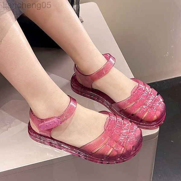 sandals summer new versatile middle and small children's sandal slippers girls' jelly shoes solid soft sole waterproof beach shoes, Black;red
sandals summer new versatile middle and small children's sandal slippers girls' jelly shoes solid soft sole waterproof beach shoes, Black;red