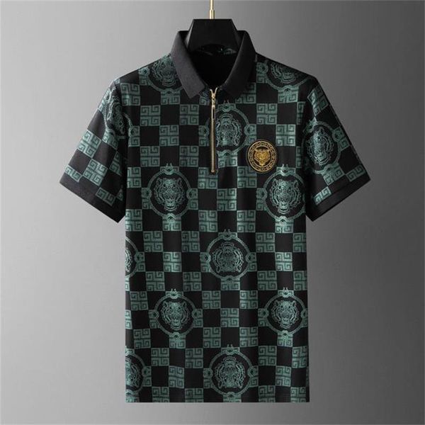 men's polo t-shirt embroidered animal pattern men's designer classic fashion casual hip hop summer new, Black;brown
men's polo t-shirt embroidered animal pattern men's designer classic fashion casual hip hop summer new, Black;brown