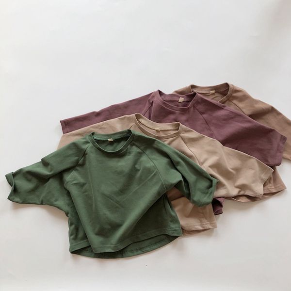 t-shirts baby boys girls pure color t-shirt autumn baby boys girls long sleeve cotton pullover t-shirt children clothing 230327, Blue
t-shirts baby boys girls pure color t-shirt autumn baby boys girls long sleeve cotton pullover t-shirt children clothing 230327, Blue