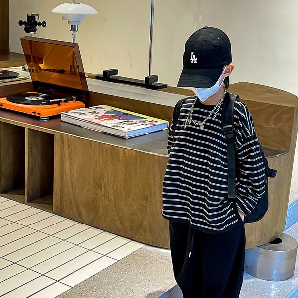 t-shirts children's clothing boys' t-shirt long sleeve spring clothing striped middle children children's bottoming shirt 230, Blue
t-shirts children's clothing boys' t-shirt long sleeve spring clothing striped middle children children's bottoming shirt 230, Blue