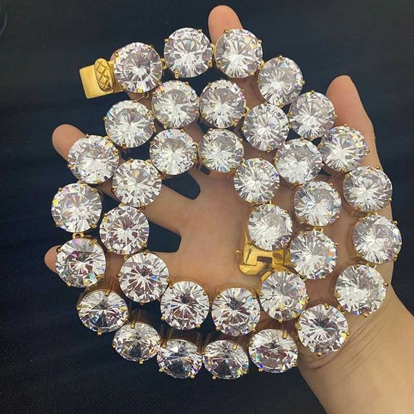 super big xxl 20mm cz cubic zirconia aaa hip hop lab diamond stainless steel tennis chain, Silver
super big xxl 20mm cz cubic zirconia aaa hip hop lab diamond stainless steel tennis chain, Silver