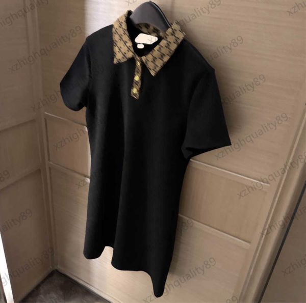 polo dress spliced jacquard lapel custom button short sleeve dress corset waist cut slim version type simple joker t-shirt maxiskit womens d, Black;gray
polo dress spliced jacquard lapel custom button short sleeve dress corset waist cut slim version type simple joker t-shirt maxiskit womens d, Black;gray