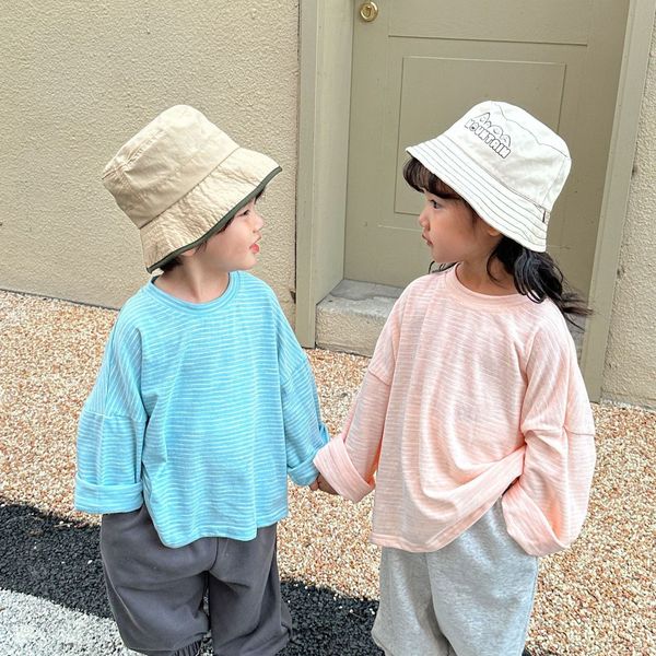 t-shirts spring thin cotton striped loose t shirts boys and girls casual long sleeve tees 230327, Blue
t-shirts spring thin cotton striped loose t shirts boys and girls casual long sleeve tees 230327, Blue
