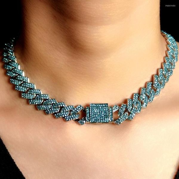chains 14mm bling iced out blue crystal prong cuban chain necklace for women men hip hop rhinestone link choker jewelry, Silver
chains 14mm bling iced out blue crystal prong cuban chain necklace for women men hip hop rhinestone link choker jewelry, Silver