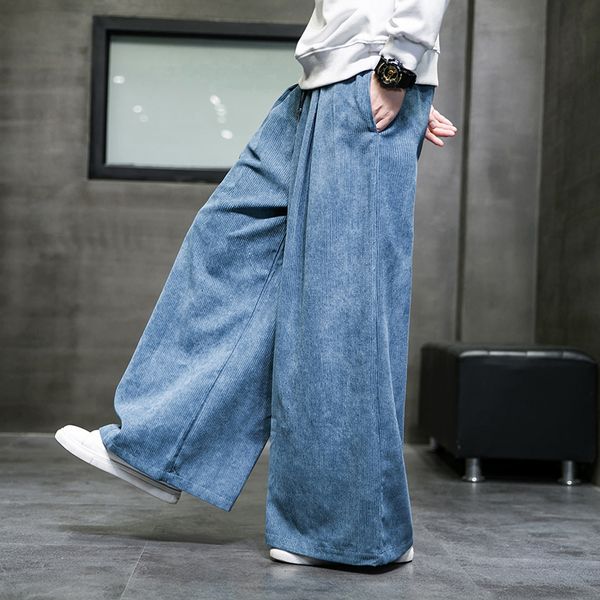 men's pants solid color men's wide leg pants oversized vintage men clothing loose corduroy casual pants male japanese harajuku tro, Black
men's pants solid color men's wide leg pants oversized vintage men clothing loose corduroy casual pants male japanese harajuku tro, Black