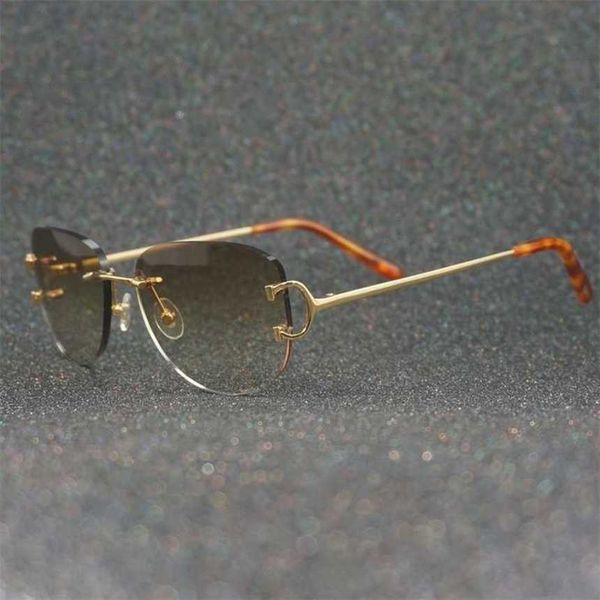 luxury designer fashion sunglasses 20% off vintage rimless men popular oval glasses wholesale women shades retro eyewear outdoor decoration, White;black 
luxury designer fashion sunglasses 20% off vintage rimless men popular oval glasses wholesale women shades retro eyewear outdoor decoration, White;black