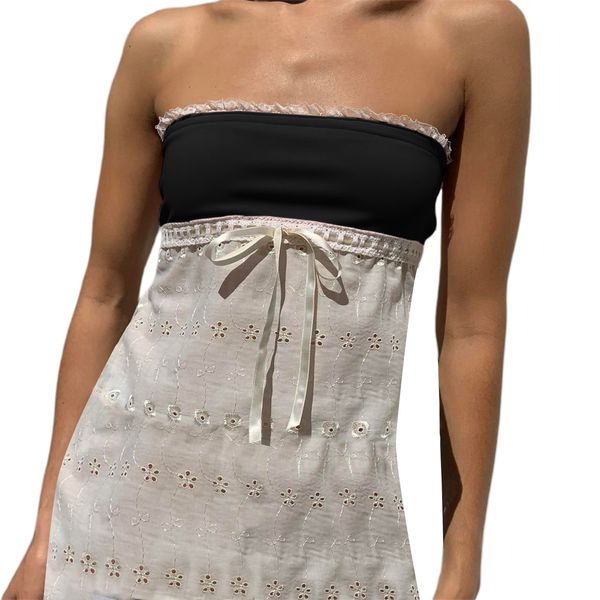 casual dresse sumemr y2k strapless tube mini summer off shoulder ruffles lace patchwork sleeveless bodycon short streetwear 230327, Black;gray
casual dresse sumemr y2k strapless tube mini summer off shoulder ruffles lace patchwork sleeveless bodycon short streetwear 230327, Black;gray