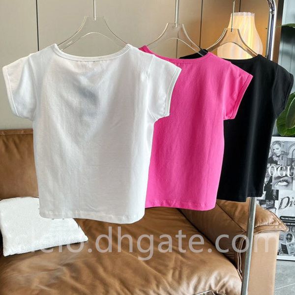 fashion embroidery t-shirt with logo hollow out cotton short sleeve for women black white pink sml
fashion embroidery t-shirt with logo hollow out cotton short sleeve for women black white pink sml