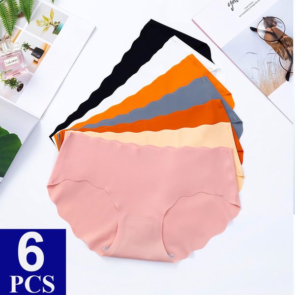 women's panties 6pcs/lot ice silk underwear women seamless panties tangas women solid low-rise lingerie brief for ladies thong 230327, Black;pink
women's panties 6pcs/lot ice silk underwear women seamless panties tangas women solid low-rise lingerie brief for ladies thong 230327, Black;pink