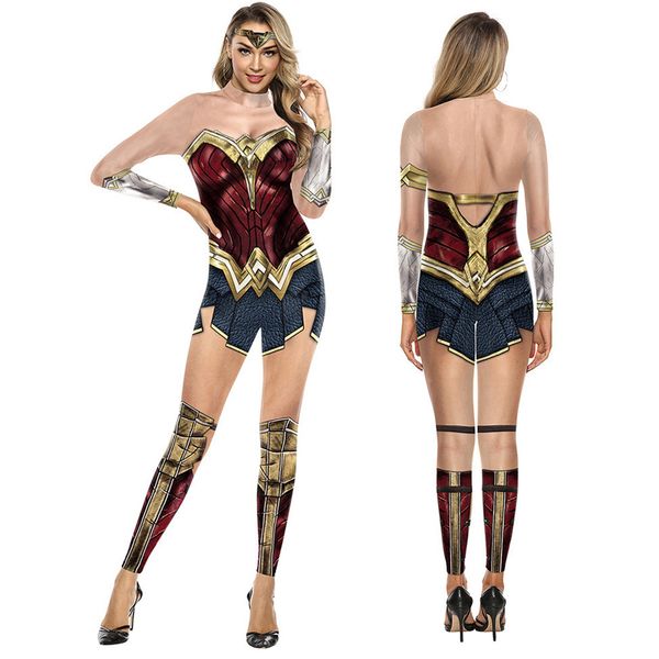 3d heroine cosplay theme costume for tights stage women's jumpsuit halloween, Black;red
3d heroine cosplay theme costume for tights stage women's jumpsuit halloween, Black;red