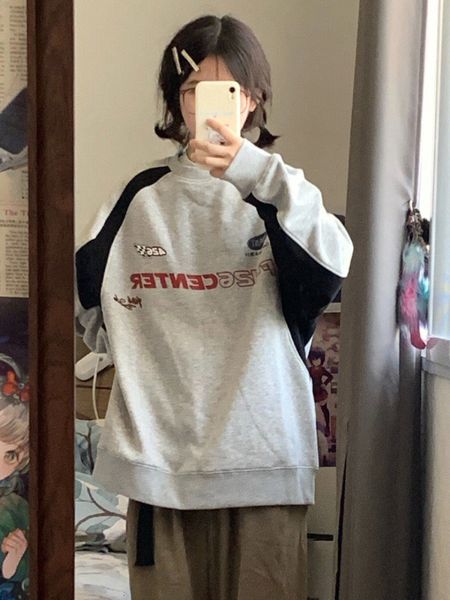 womens hoodies sweatshirts deeptown vintage gray oversized women harajuku hip hop patchwork long sleeve loose retro y2k streetwear 230327, Black
womens hoodies sweatshirts deeptown vintage gray oversized women harajuku hip hop patchwork long sleeve loose retro y2k streetwear 230327, Black