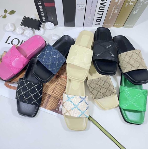 2023 designer slippers men women slides mules monograms web sandals plaid embroidery mule floral strawberry rubber slide canvas green sandal, Black
2023 designer slippers men women slides mules monograms web sandals plaid embroidery mule floral strawberry rubber slide canvas green sandal, Black