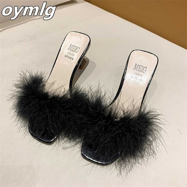 2022 new fur sandals women/girls designer summer furry slippers thick high heels transparent flip-flops women 0324, Black
2022 new fur sandals women/girls designer summer furry slippers thick high heels transparent flip-flops women 0324, Black