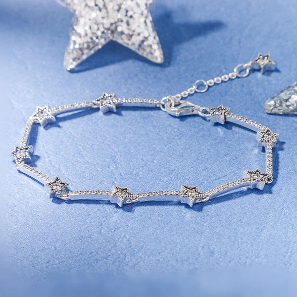 925 sterling silver celestial stars bracelet with clear cz jewelry european pandora style bracelet jewelry, Golden;silver
925 sterling silver celestial stars bracelet with clear cz jewelry european pandora style bracelet jewelry, Golden;silver