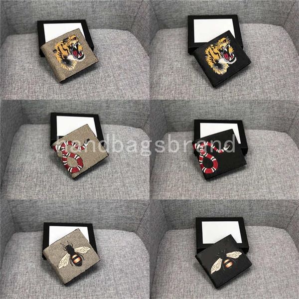 luxurys designers men animal short wallet leather black snake tiger bee wallets women short style purse wallet card holders with g258k, Red;black
luxurys designers men animal short wallet leather black snake tiger bee wallets women short style purse wallet card holders with g258k, Red;black