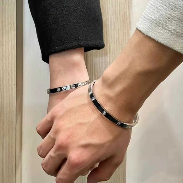 designer jewelry love bracelet new love 18k bracelet classic rose gold women wide and narrow version diamond couple colorless ins, Black
designer jewelry love bracelet new love 18k bracelet classic rose gold women wide and narrow version diamond couple colorless ins, Black