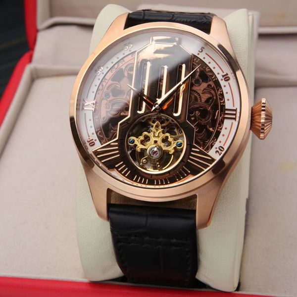 pilot's watch tourbillon wrist watch large handle fully automatic mechanical movement precision steel body exquisite workmanship watch, Slivery;golden
pilot's watch tourbillon wrist watch large handle fully automatic mechanical movement precision steel body exquisite workmanship watch, Slivery;golden