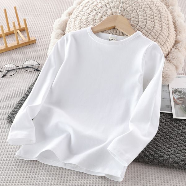 t-shirts spring kids girls white t-shirts cotton pullover long sleeve for big boys casual solid color o-neck shirts teenage clothes 230327, Blue
t-shirts spring kids girls white t-shirts cotton pullover long sleeve for big boys casual solid color o-neck shirts teenage clothes 230327, Blue
