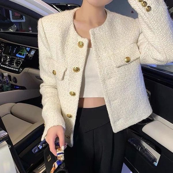 celebrity style jackets women spring french tweed long-sleeved white retro french temperament elegant short coat women, Black;brown
celebrity style jackets women spring french tweed long-sleeved white retro french temperament elegant short coat women, Black;brown