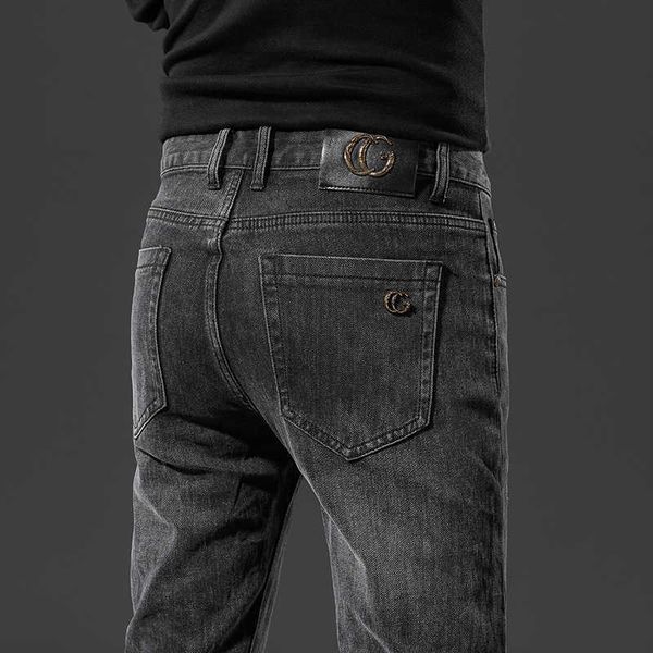2023 youth spring/summer black grey jeans men's elastic high end versatile small straight pants fashion brand, Blue
2023 youth spring/summer black grey jeans men's elastic high end versatile small straight pants fashion brand, Blue