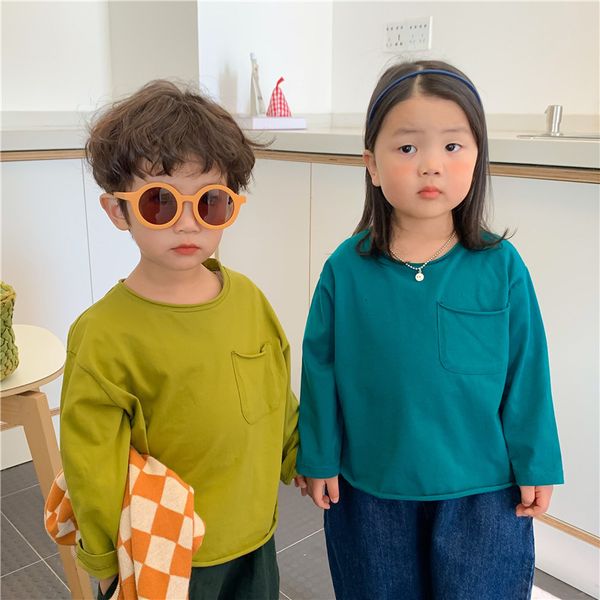 t-shirts spring autumn children solid color cotton t shirts boys and girls round neck long sleeve loose tees 230327, Blue
t-shirts spring autumn children solid color cotton t shirts boys and girls round neck long sleeve loose tees 230327, Blue