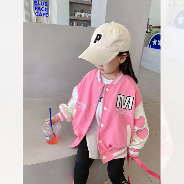 jackets cute spring fall girls jacket letter print outerwear kids casual baseball uniform toddler contrast color stitching sport outwear 230, Blue;gray
jackets cute spring fall girls jacket letter print outerwear kids casual baseball uniform toddler contrast color stitching sport outwear 230, Blue;gray