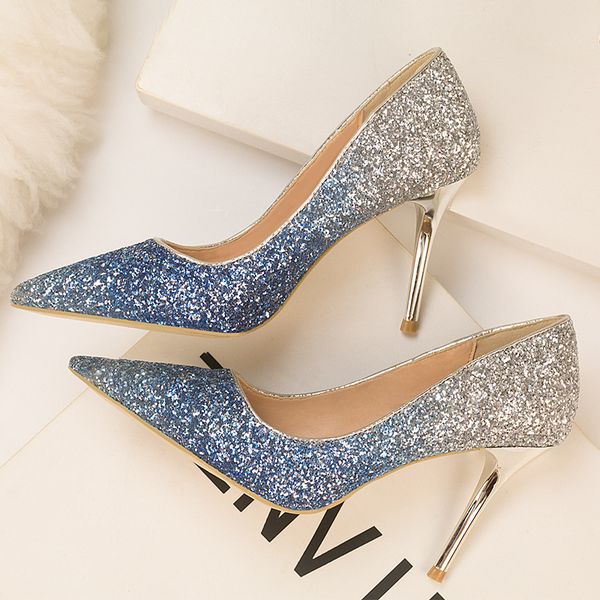dress shoes gradient sequins high heels women shoes pointed classic pumps party wedding bridal shoes stiletto woman heels ladies 230327, Black
dress shoes gradient sequins high heels women shoes pointed classic pumps party wedding bridal shoes stiletto woman heels ladies 230327, Black