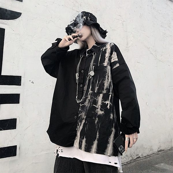 women's blouses shirts qweek punk gothic shirt women mall goth patchwork black harajuku tie dye long sleeve oversized streetwear splice, White
women's blouses shirts qweek punk gothic shirt women mall goth patchwork black harajuku tie dye long sleeve oversized streetwear splice, White