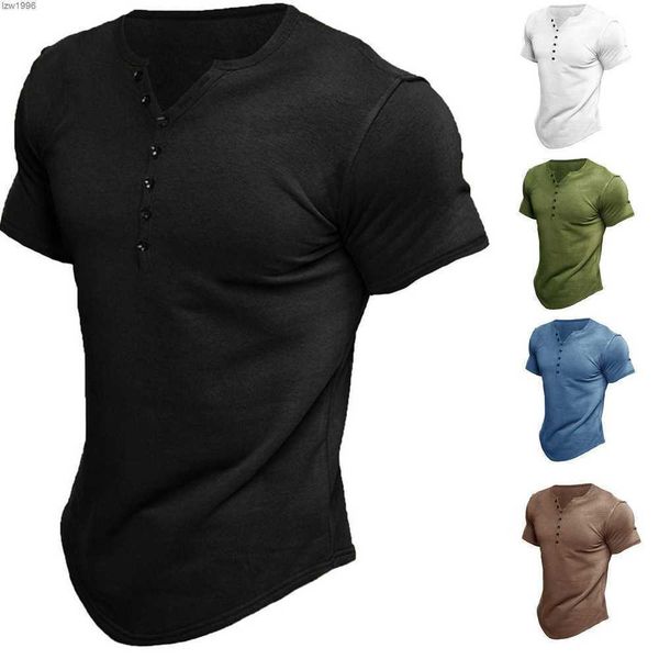 t-shirts summer new henry shirt short sleeve men's solid button t-shirt top, White;black
t-shirts summer new henry shirt short sleeve men's solid button t-shirt top, White;black
