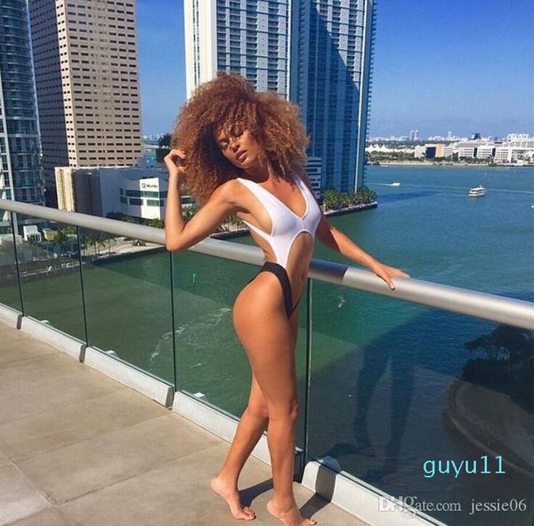 bikini bodysuit high cut swimsuit backless swimwear women bathing suit beachwear, White;black
bikini bodysuit high cut swimsuit backless swimwear women bathing suit beachwear, White;black