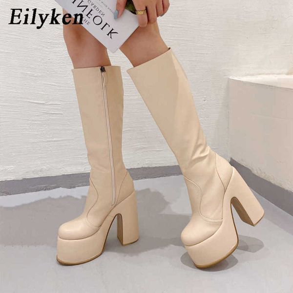 boots eilyken chunky heels platform knee high boots for women punk style autumn winter round toe zip shoes ladies riding booties 221123, Black
boots eilyken chunky heels platform knee high boots for women punk style autumn winter round toe zip shoes ladies riding booties 221123, Black