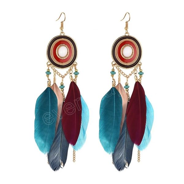 boho ethnic feather dangle earrings for women classic long tassel drop ear jewelry ladies beach vacation accessories, Silver
boho ethnic feather dangle earrings for women classic long tassel drop ear jewelry ladies beach vacation accessories, Silver