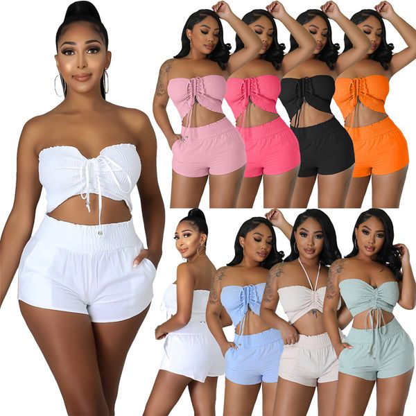 2023 designer summer outfits women tracksuits plus size 3xl two pieces sets strapless tank crop and shorts matching sets sporswear fitness s, Gray
2023 designer summer outfits women tracksuits plus size 3xl two pieces sets strapless tank crop and shorts matching sets sporswear fitness s, Gray