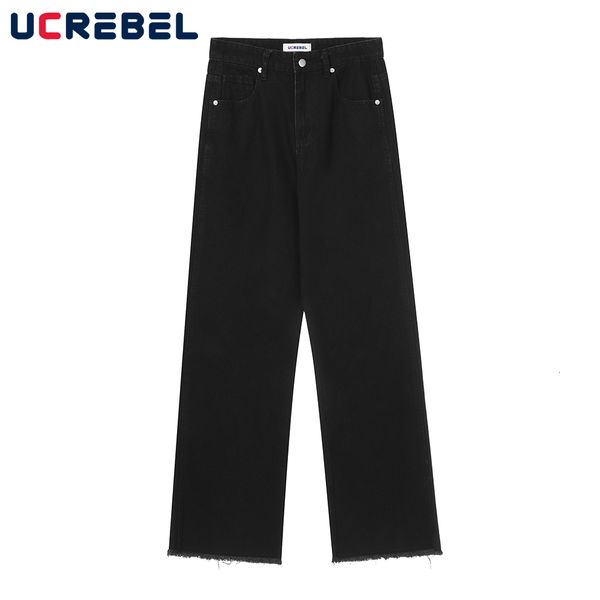 mens jeans solid color casual denim pants high street raw edge wide leg loose straightleg men 230327, Blue
mens jeans solid color casual denim pants high street raw edge wide leg loose straightleg men 230327, Blue