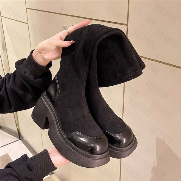 boots black suede long women boots winter new 2022 knee high chunky mid heels chelsea women shoes casual motorcycle platform botas 1202
boots black suede long women boots winter new 2022 knee high chunky mid heels chelsea women shoes casual motorcycle platform botas 1202