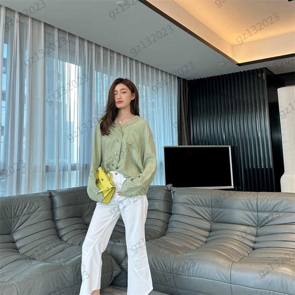 designer blouses washed silk pajamas solid color flat lapel collar shirts jacquard pocket design luxury temperament classic joker blouses sh, White
designer blouses washed silk pajamas solid color flat lapel collar shirts jacquard pocket design luxury temperament classic joker blouses sh, White