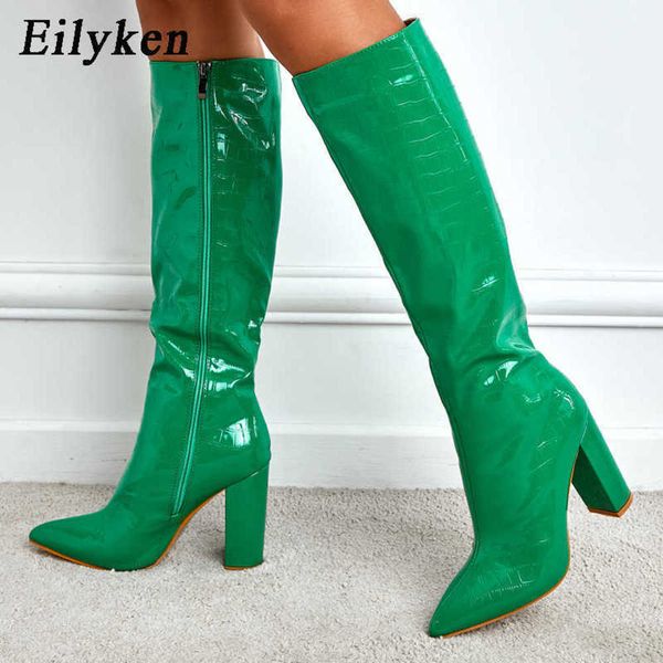 boots eilyken 2022 winter green serpentine knee boots for women designer chunky high heel shoes zipper long thigh high botas mujer 221123, Black
boots eilyken 2022 winter green serpentine knee boots for women designer chunky high heel shoes zipper long thigh high botas mujer 221123, Black