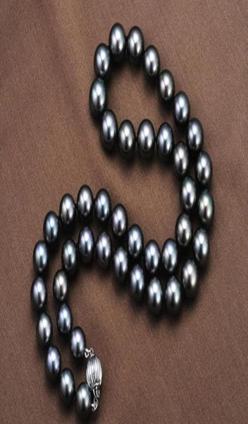 real fine pearl jewelry 18quot95105mm tahitian natural black pearl necklace perfect round6874204, Silver
real fine pearl jewelry 18quot95105mm tahitian natural black pearl necklace perfect round6874204, Silver