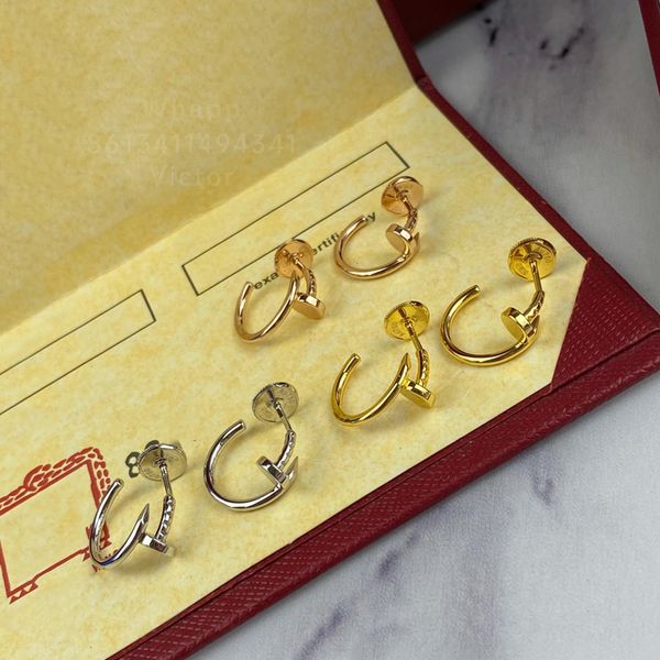 nail earrings for women designer old plated 18k t0p quality highest counter quality fashion luxury classic style premium gifts with box 006, White
nail earrings for women designer old plated 18k t0p quality highest counter quality fashion luxury classic style premium gifts with box 006, White