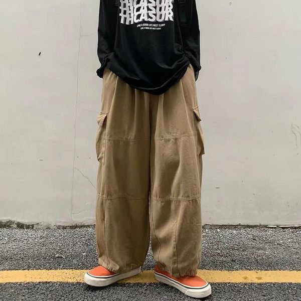 men's pants streetwear baggy cargo pants men spring autumn vintage loose casual joggers big pocket oversize women's pants 230327, Black
men's pants streetwear baggy cargo pants men spring autumn vintage loose casual joggers big pocket oversize women's pants 230327, Black