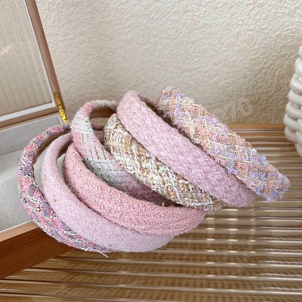 pink series sponge headband tweed braided hair accessories knitted weaving plaid striped head hoop handmade casual hairbands, Slivery;white
pink series sponge headband tweed braided hair accessories knitted weaving plaid striped head hoop handmade casual hairbands, Slivery;white