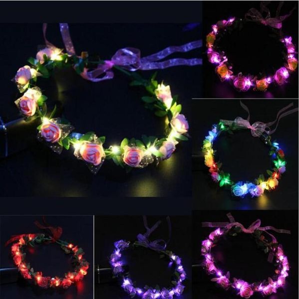 2021 flashing led glow rose crown headbands light party rave floral hair garland wreath wedding flower girl headpiece decoration8201350, Golden;white
2021 flashing led glow rose crown headbands light party rave floral hair garland wreath wedding flower girl headpiece decoration8201350, Golden;white