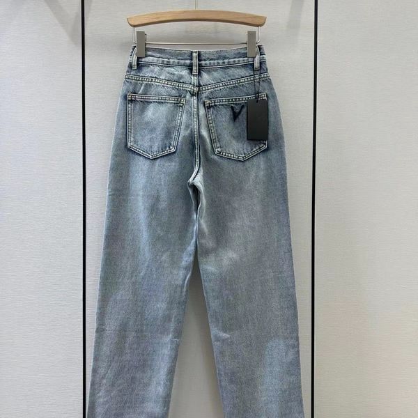 designer women's jeans luxury parachute pants fashion small fragrance embroidered slim straight casual pants, Blue
designer women's jeans luxury parachute pants fashion small fragrance embroidered slim straight casual pants, Blue