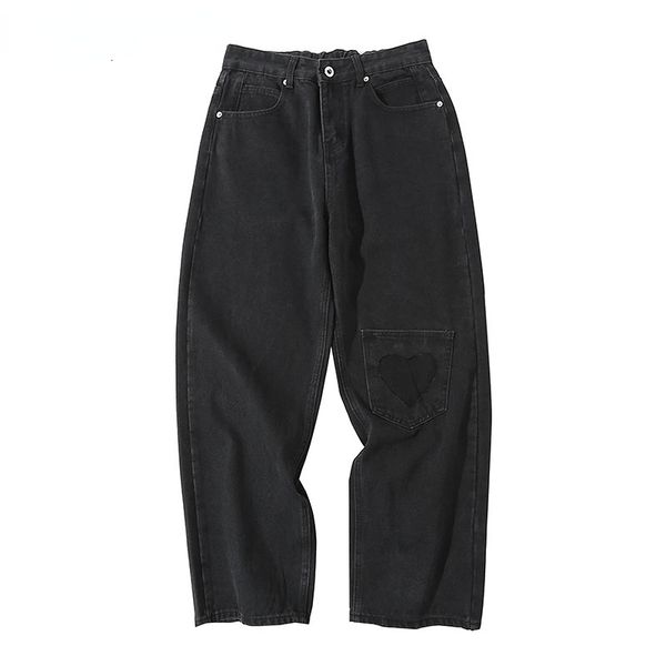 mens jeans casual black baggy denim pants hip hop streetwear heart patchwork harajuku loose elastic waist trousers 230327, Blue
mens jeans casual black baggy denim pants hip hop streetwear heart patchwork harajuku loose elastic waist trousers 230327, Blue