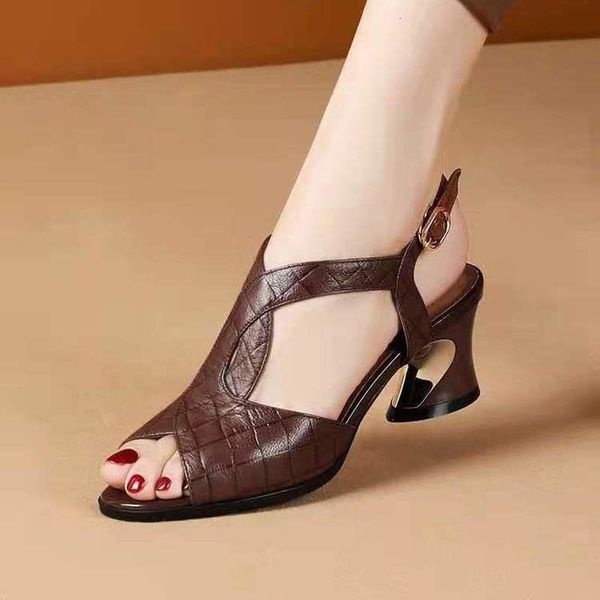 sandals fish mouth sandals women summer allmatch mediumheeled thickheeled women's shoes with soft bottom and back straps 230327, Black
sandals fish mouth sandals women summer allmatch mediumheeled thickheeled women's shoes with soft bottom and back straps 230327, Black